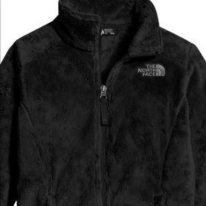 North face black zip up jacket